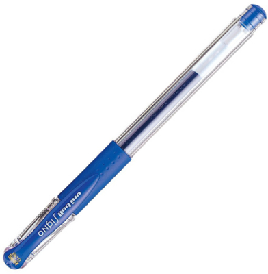 Ручка гелевая Uni-Ball 0.38мм Signo DX с резиновой манжетой синяя