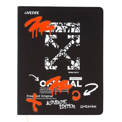 Дневник универсальный deVENTE гибкая обложка искусственная кожа Label 'The X Graffiti'