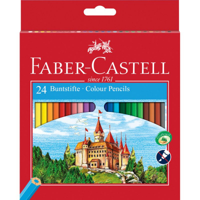 Карандаши  24цв Faber-Castell 'Замок' в картонной коробке