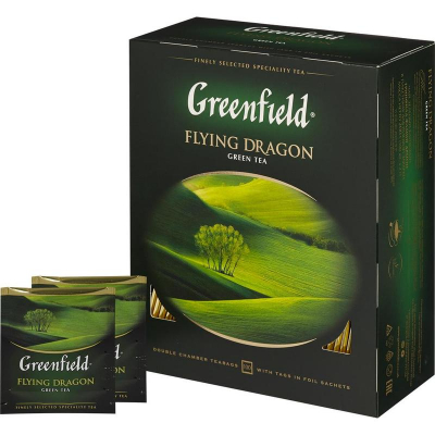 Чай Greenfield зеленый 'Flying Dragon' 100пак х 2г