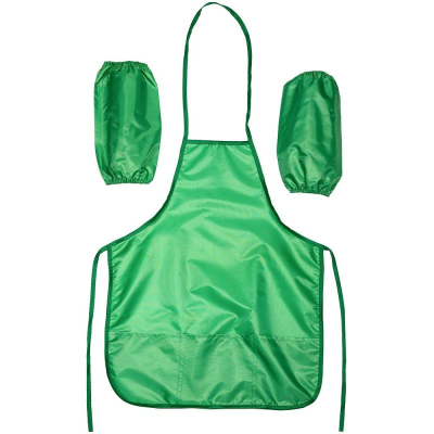 Фартук для уроков труда с нарукавниками deVENTE 45х54см зеленый