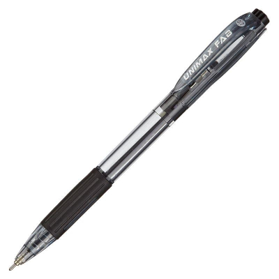 Ручка шариковая автоматическая Unomax 0.7мм 'Fab GP' игольчатый стержень черная