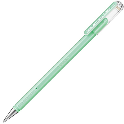 Ручка гелевая Pentel 0.8мм Hybrid Milky пастельная салатовая