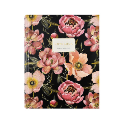 Тетрадь A5&nbsp;&nbsp;80л клетка на кольцах Альт® твердая глянцевая обложка'Flora' Розовое цветение