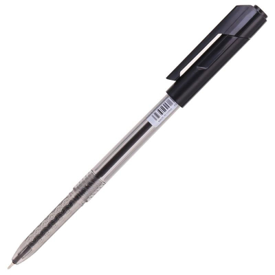 Ручка шариковая Deli 0.5мм 'Arrow' игольчатый стержень черная