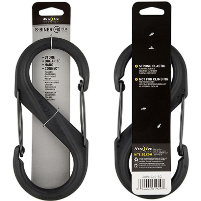 Карабин пластиковый Nite Ize S-Biner®  8 Plastic черный