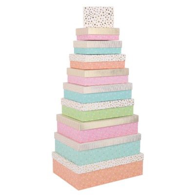 Коробка подарочная прямоугольная 17х12х5.5см Кокос 'Конфети'