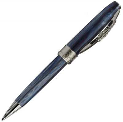 Ручка шариковая Visconti Сальвадор Дали темно-синяя отделка покрытие палладий