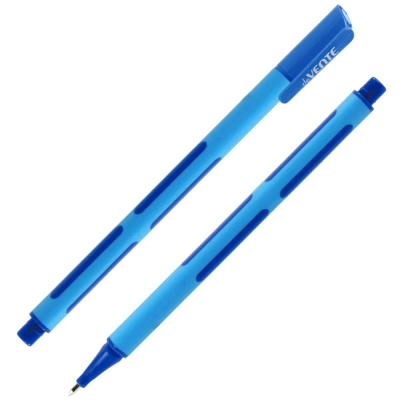 Ручка шариковая deVENTE 0.7мм 'Trio Sof' трехгранный корпус 'Soft Touch' синяя