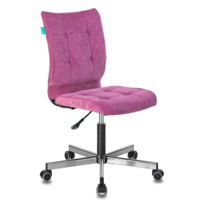 Кресло офисное Бюрократ&nbsp;&nbsp;330M хромированная крестовина ткань малиновое