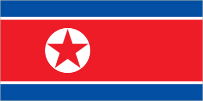 Флажок государства Северная Корея 20х10см