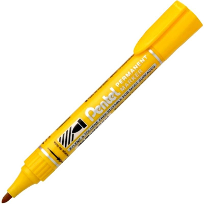 Маркер перманентный Pentel круглый  2.0мм 'Extra Large Point' желтый