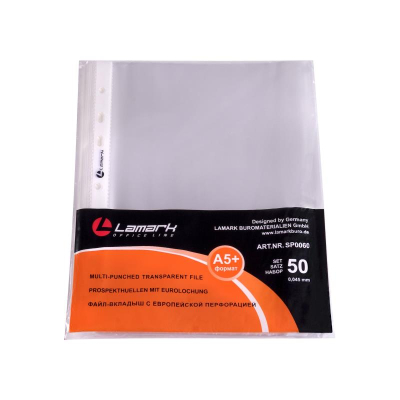 Мультифора&nbsp;&nbsp;45мкм A5+ тиснёная&nbsp;&nbsp;50шт Lamark