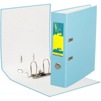 Папка файл A4&nbsp;&nbsp;75мм Amix-Sakhalin PVC разобранная голубая