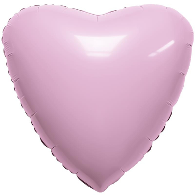 Шар воздушный фольгированный Сердце розовый фламинго Agura 48см
