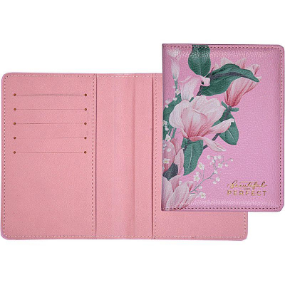 Обложка для паспорта deVENTE 'Greta' 10x14см искусственная кожа розовая