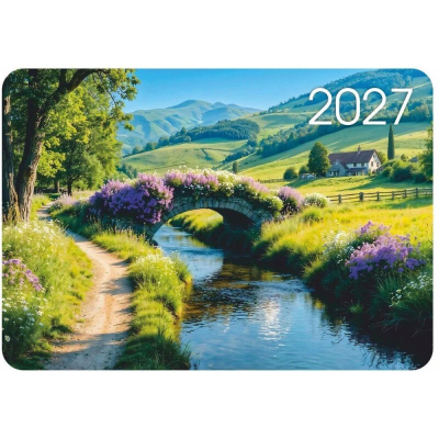 Календарь карманный 2027 Lamark 10х7см 'Горная речка'