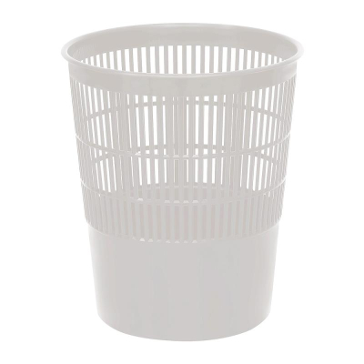 Корзина для бумаг пластиковая 14л СТАММ&nbsp;&nbsp;сетчатая белая