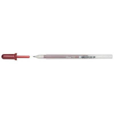 Ручка гелевая Sakura 0.8мм Gelly Roll Glaze красная темная