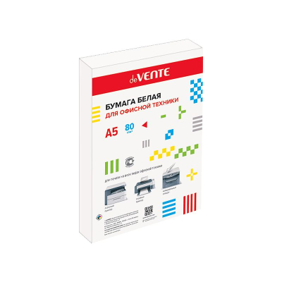 Бумага для офисной техники A5 класс-B deVENTE 80г/500л белизна-153%