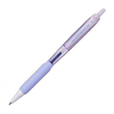 Роллер автоматический Uni-Ball 0.7мм Jetstream-101 Fancy Colour с резиновой манжетой синий лавандовый корпус