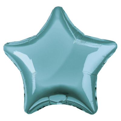 Шар воздушный фольгированный Звезда голубой океан Agura 48см