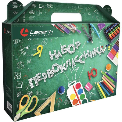Коробка для 'Набора первоклассника' Lamark 31х22х7см картон дизайн №1
