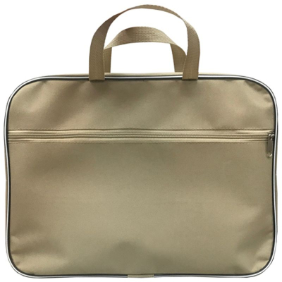 Папка-портфель Lamark 34х26х7см 1 отдел на молнии 1 карман нейлон бежевая