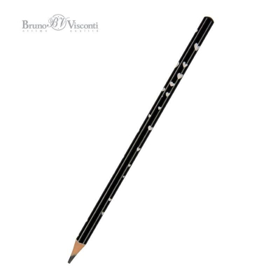 Карандаш BrunoVisconti® 'ArtGraphix' HB трехгранный полимерный корпус 'Сердечки'