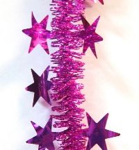 Мишура 2.7м d-75мм Млечный Путь сиреневая