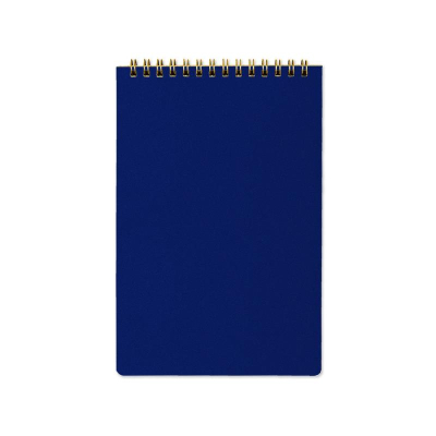 Блокнот A5&nbsp;&nbsp;60л линейка на гребне BrunoVisconti® тонированный блок картонная обложка 'Pragmatic' синий