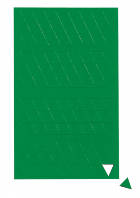 Магнитные символы треугольник 1х1см 180шт зеленые