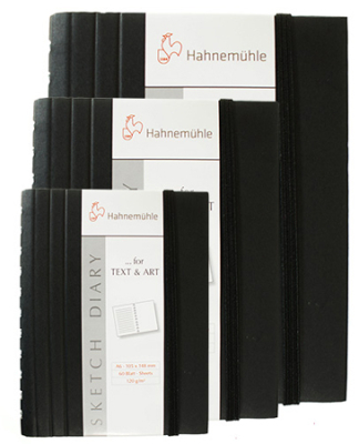 Блокнот для набросков Hahnemuhle Sketch diary 21х30см 120г 60л твердая обложка на спирали