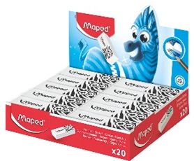 Ластик пластиковый для карандаша Maped Technic Pulse&nbsp;&nbsp;62х22х12мм белый