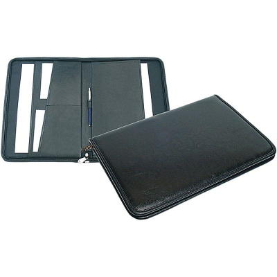 Папка деловая deVENTE 25х35х3см 'Newcastle' на молнии искусственная кожа черная