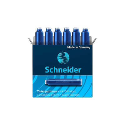 Картриджи чернильные Schneider Short&nbsp;&nbsp;6шт синие