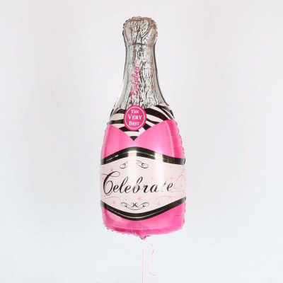 Шар воздушный фольгированный Фигура Бутылка 'Celebrate' Веселуха 100х50см