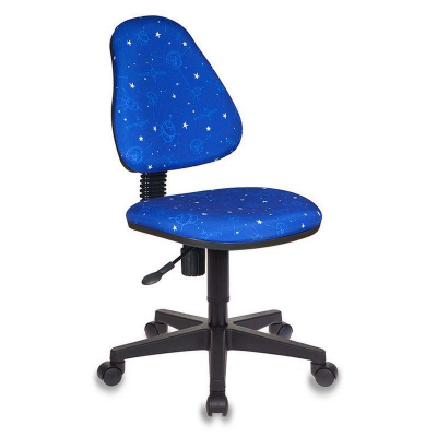 Кресло детское Бюрократ KD-4 ткань синее 'Космос'