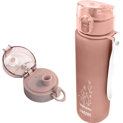 Бутылочка для воды deVENTE&nbsp;&nbsp;0.56л 'sigNATURE' с диффузором пластиковая Пудрово-розовая