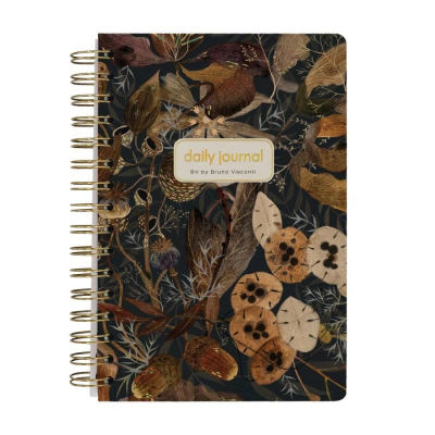 Ежедневник A5 BrunoVisconti® 'Cute diary' 272стр твердая обложка на спирали 'Букет осени'