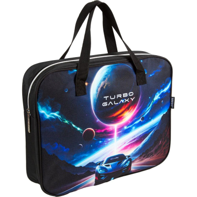 Папка для уроков ИЗО и технологии deVENTE 36x28x8см на молнии полиэстер 'Turbo Galaxy'