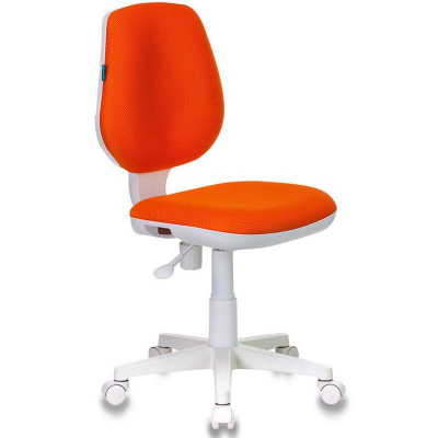 Кресло детское Бюрократ 213 ткань бело/оранжевое