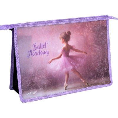 Папка для тетрадей A4 deVENTE с расширением  1 отделение на молнии пластиковая 'Ballet Academy'