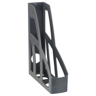 Накопитель вертикальный&nbsp;&nbsp;75мм СТАММ 'Лидер'&nbsp;&nbsp;PP серый