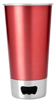 Стакан Asobu 0.55л 'Brew cup opener' стальной красный