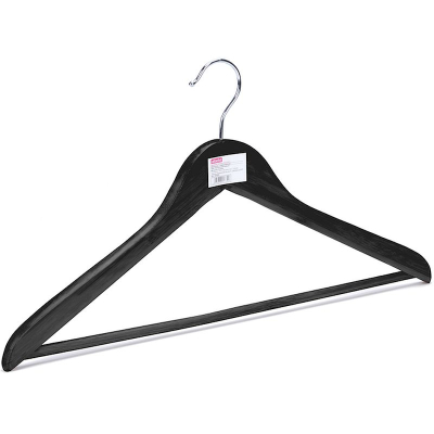 Вешалка-плечики Attache Jas с перекладиной клен черный/хром 3шт