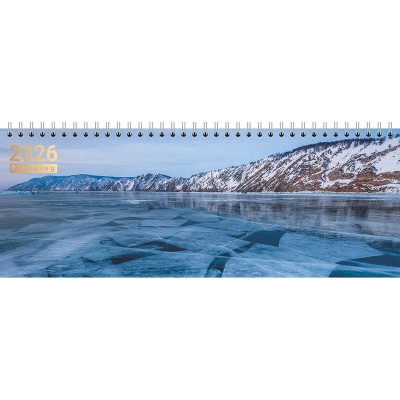 Планинг&nbsp;&nbsp;2026&nbsp;&nbsp;30х10см Lamark 128стр на гребне картонная обложка 'Байкал'