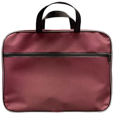 Папка-портфель Lamark 34х26х7см 1 отдел на молнии 1 карман нейлон бордовая
