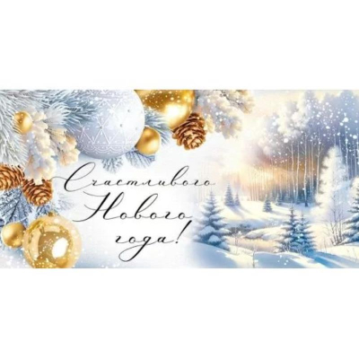Конверт для денег Империя поздравлений 'Счастливого Нового Года!'
