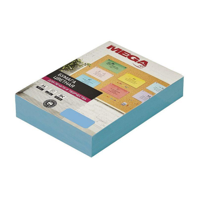 Бумага цветная A4 ProMEGA jet  80г яркая голубая 500л